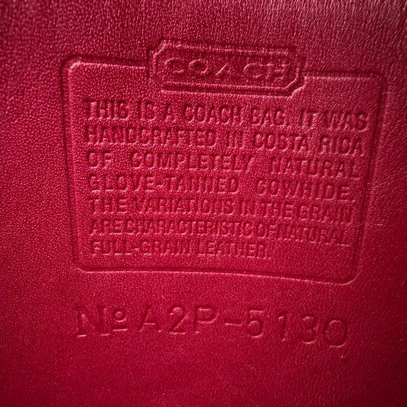 Red Coach Station Bag - Picture 4 of 12